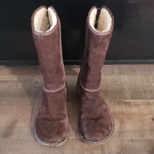 UGG leather moccasin boots